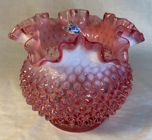 fenton opalescent ビンテージ　ガラス製 花瓶 fenton opalescent ビンテージ ガラス製 花瓶 Fenton Opalescent