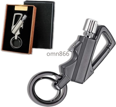 Multi-Function Keychain with Match Starter & Bottle Opener Rechargeable Lighter