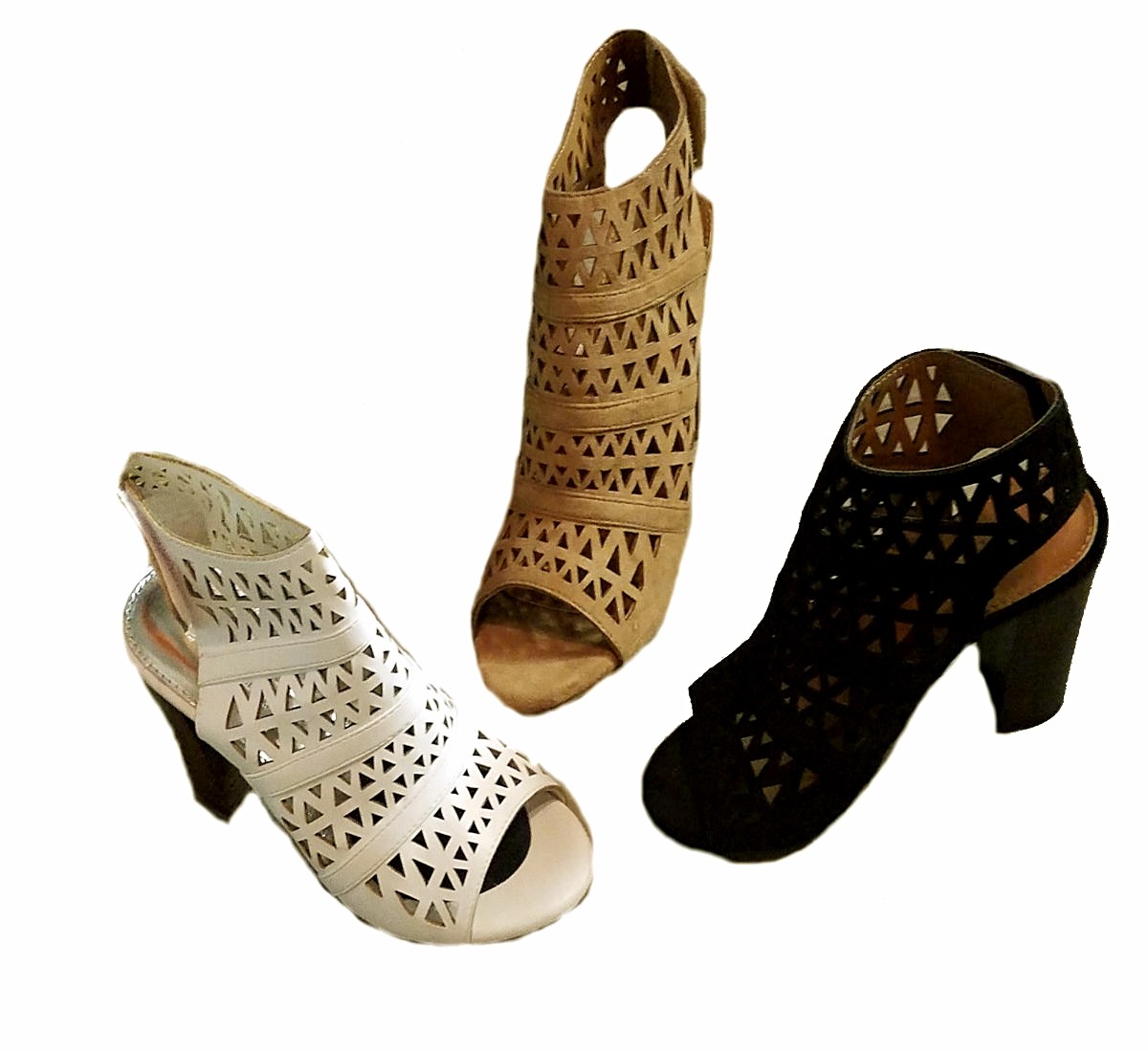low stacked heel sandals