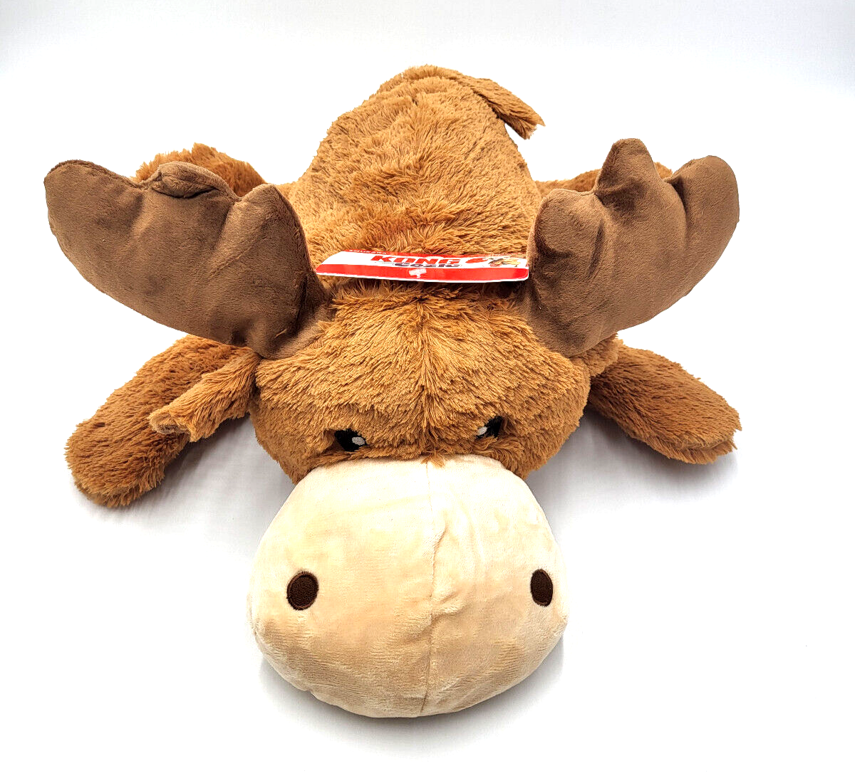 KONG Cozie Jumbo Marvin Moose Squeaky Plush Toss & Shake Dog Comfort Toy 20x16"