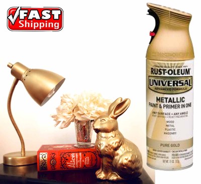 gold spray paint metallic rustoleum oleum rust pure 312g aerosol purpose