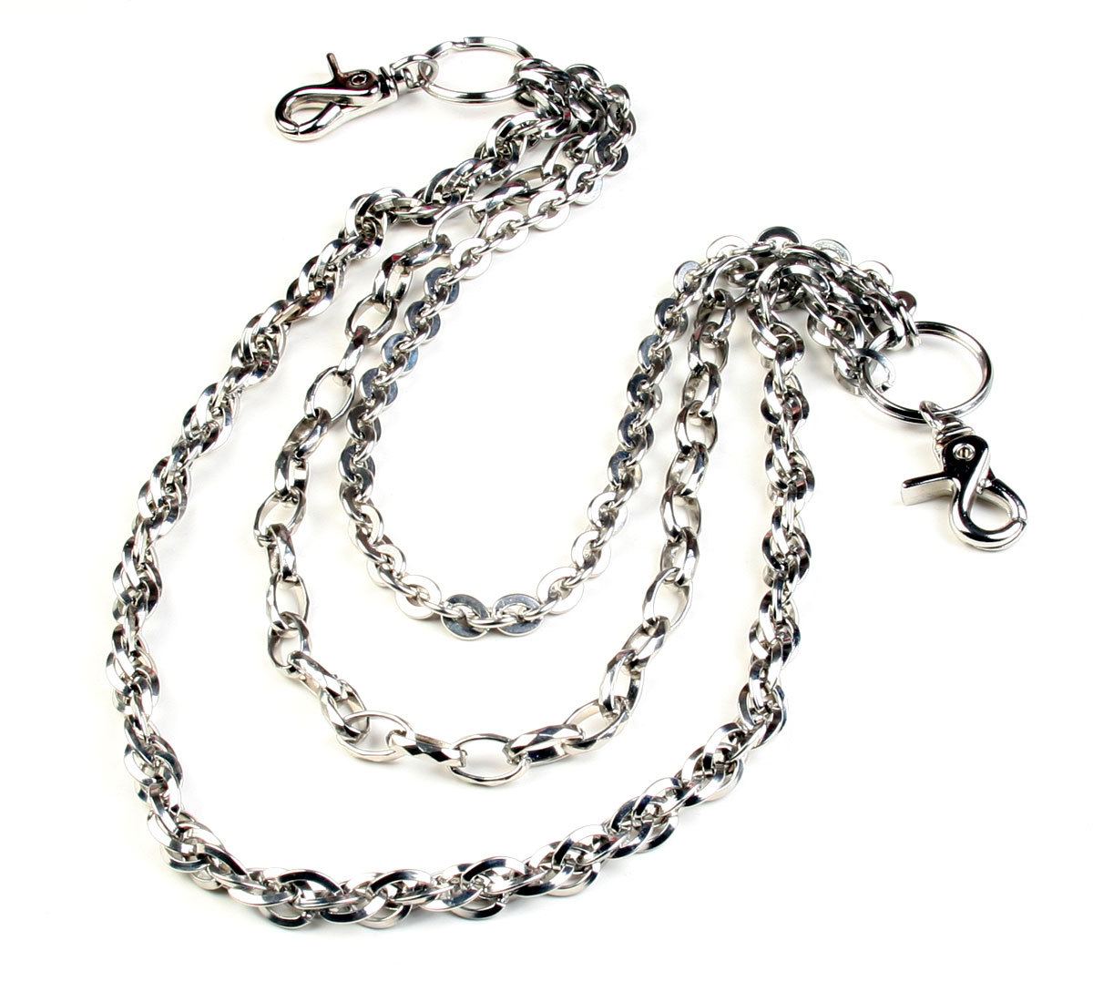 Basic 3 Line Connect EMO Biker Trucker Key Jean Wallet Chain (21") Silver CS73 639112860808 eBay
