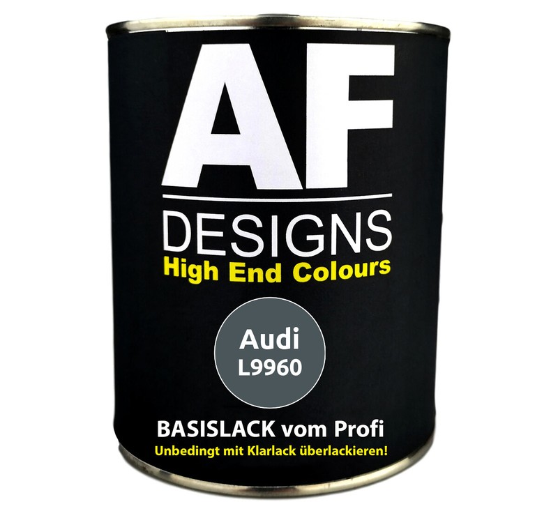 250ml Basislack Audi L9960 Cinza Minuit MÃ©Tallique PrÃªT Ã  PulvÃ©Riser Peinture