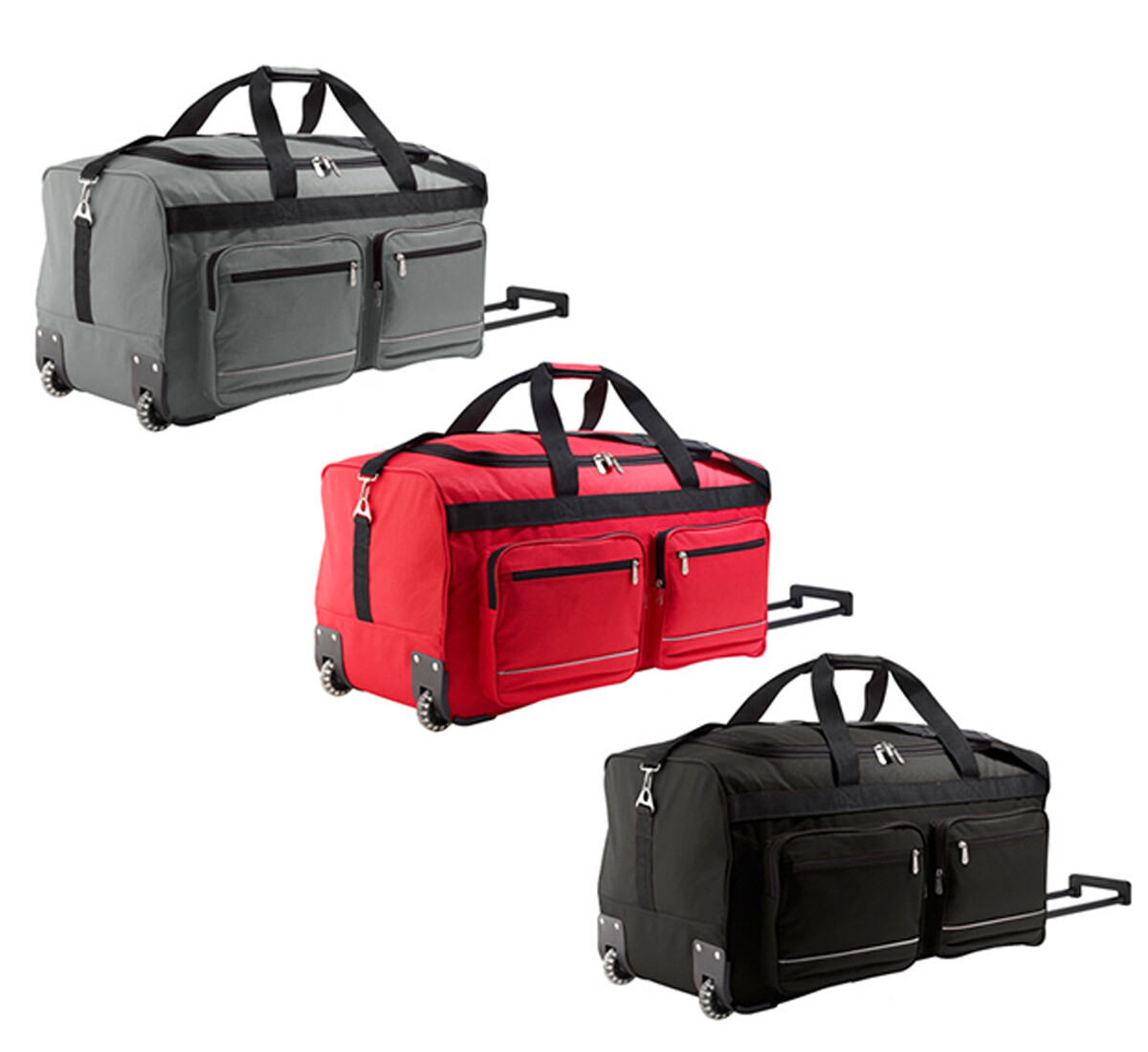 Herren Reisetasche mit Rollen Sporttasche Trainingstasche Travel Bag