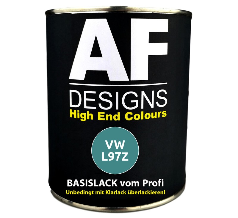 1l Basislack Pour Vw L97z Trkis MÃ©Tallique PrÃªT Ã  PulvÃ©Riser Vernis Voiture