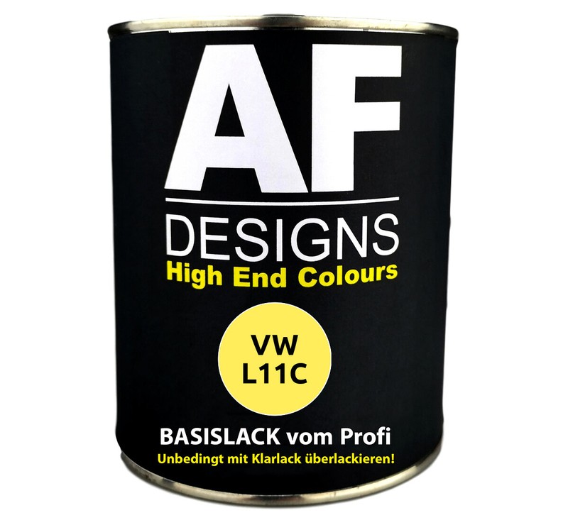 500ml Basislack Pour Vw L11c Jaune Brillant PrÃªT Ã  PulvÃ©Riser Vernis Voiture