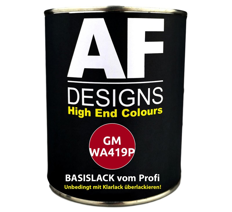 500ml Basislack Generalmotors Wa419p Victory Rouge PrÃªT Ã  PulvÃ©Riser Peinture