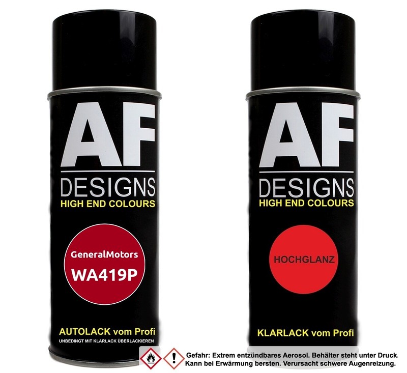 PulvÃ©Risation Pour Generalmotors Wa419p Victory Rouge Laque Vernis Transparent