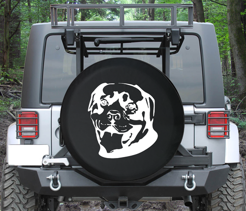 Spare Tire Cover Rottweiler Rotty Dog Lover Paw Prints Auto Accessories