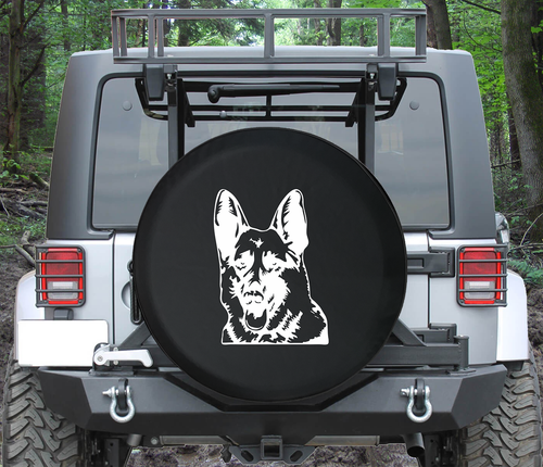 Spare Tire Cover German Shepherd Dog Lover K9 Woof Auto Accessories