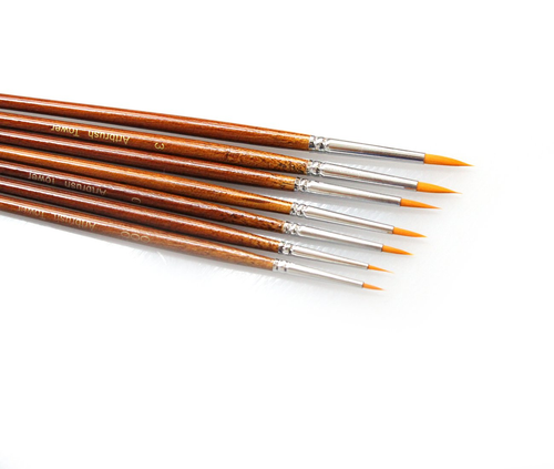 PREMIUM QUALITY Fine Detail Paint Brush Set - 7 Pieces Miniature Brushes