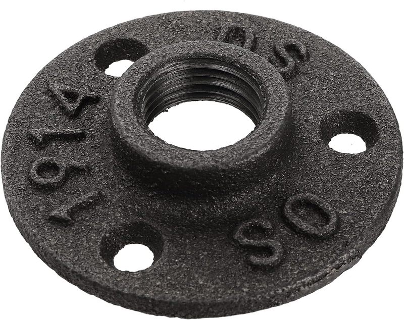 20 Pack 1/2 Inch Floor Flange, Malleable Cast Iron Pipe Flange Industrial Pipe F