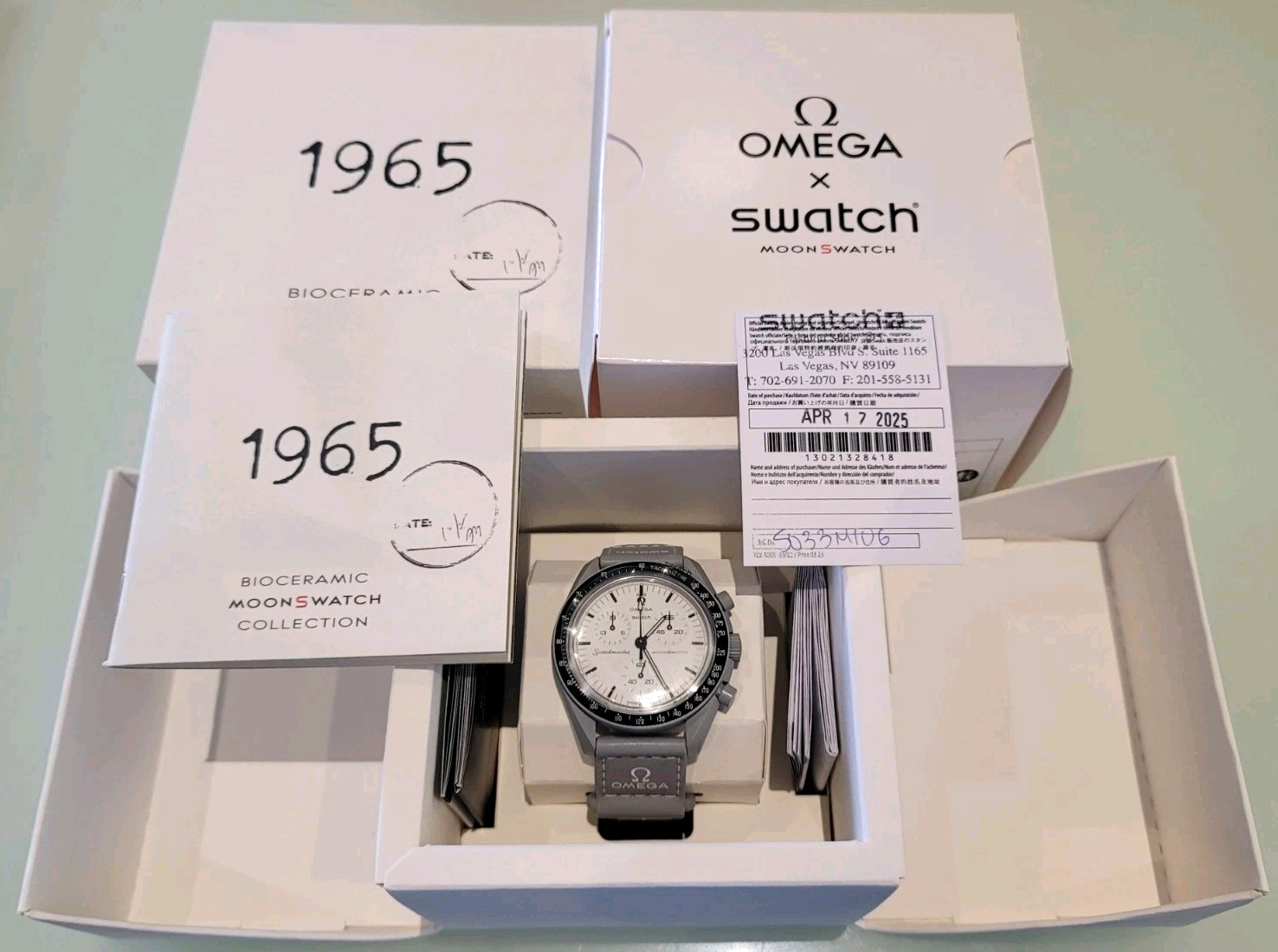 NWT 1965 Swatch x Omega Moonswatch Mission To The Moon 60th NWT 1965 Swatch x Omega Moonswatch Mission To The Moon 60th