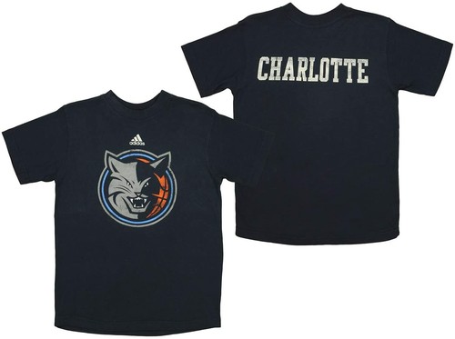 Футболка Adidas NBA Youth Boys Charlotte Bobcats, темно-синяя