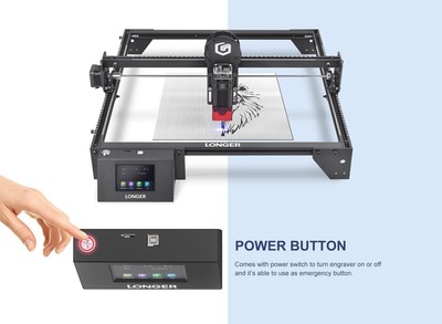Longer Ray5 10W Laser Engraver with 3.5'' Touch Screen Eye Protection 400 x 400