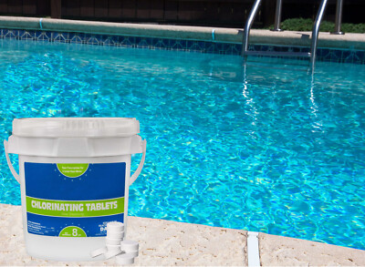 3'' Dissolving Stabilized Trichlor Chlorine Swimming Pool Tablets - Various Size