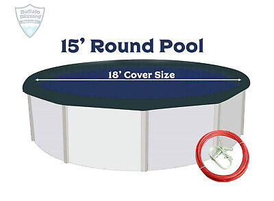 Buffalo Blizzard Round Above Ground Swimming Pool Winter Covers (Various Sizes)