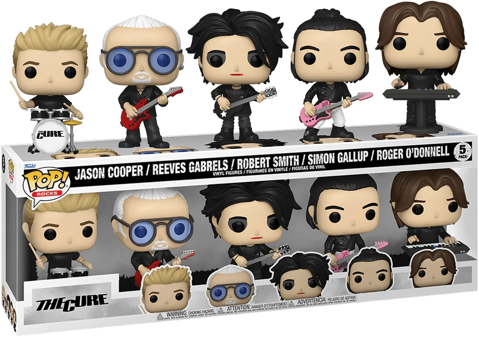 Funko Pop Vinyl THE CURE with Robert SMITH (5 Pack Set) All