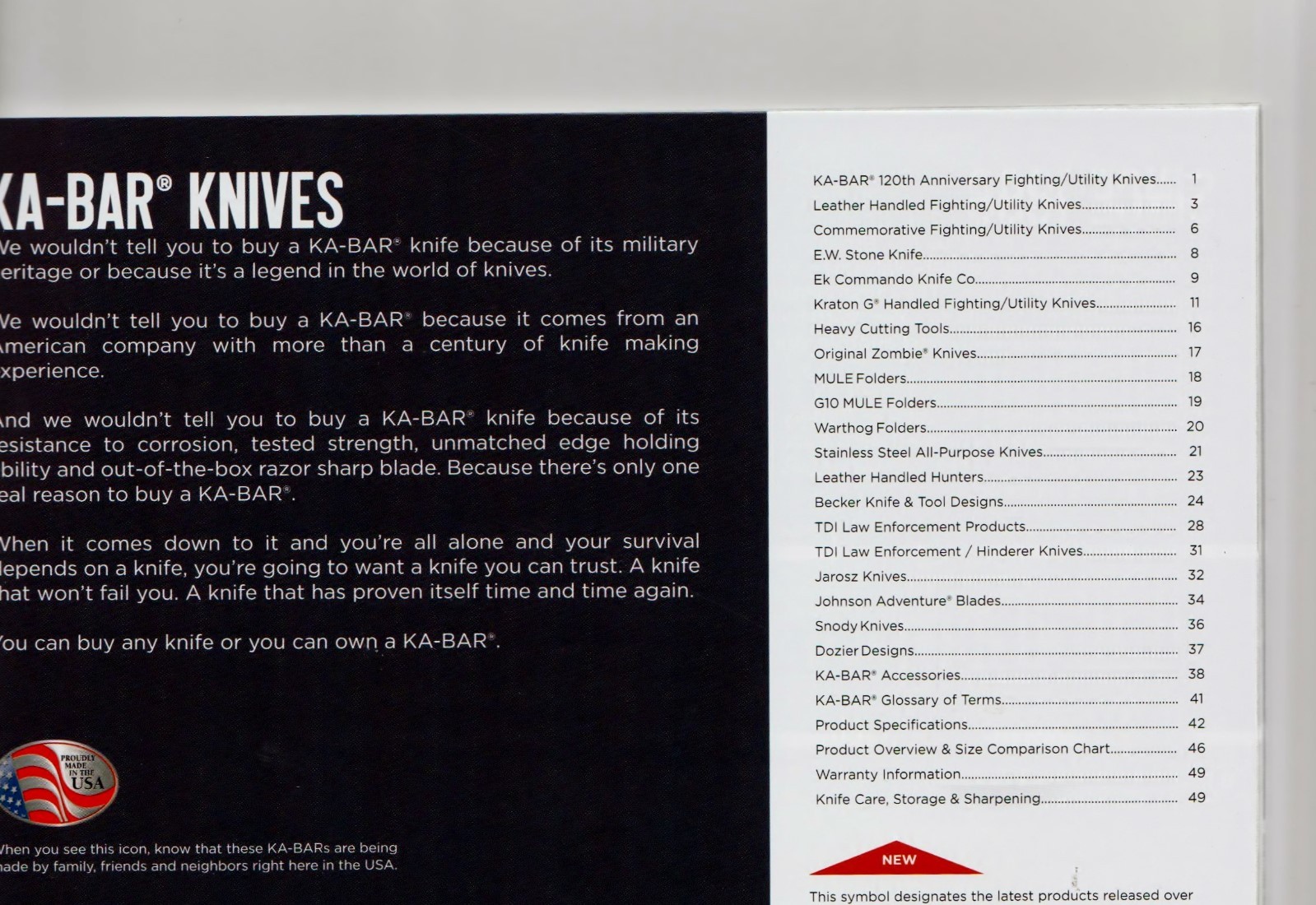KA-BAR Catalog 2018 LKNEW