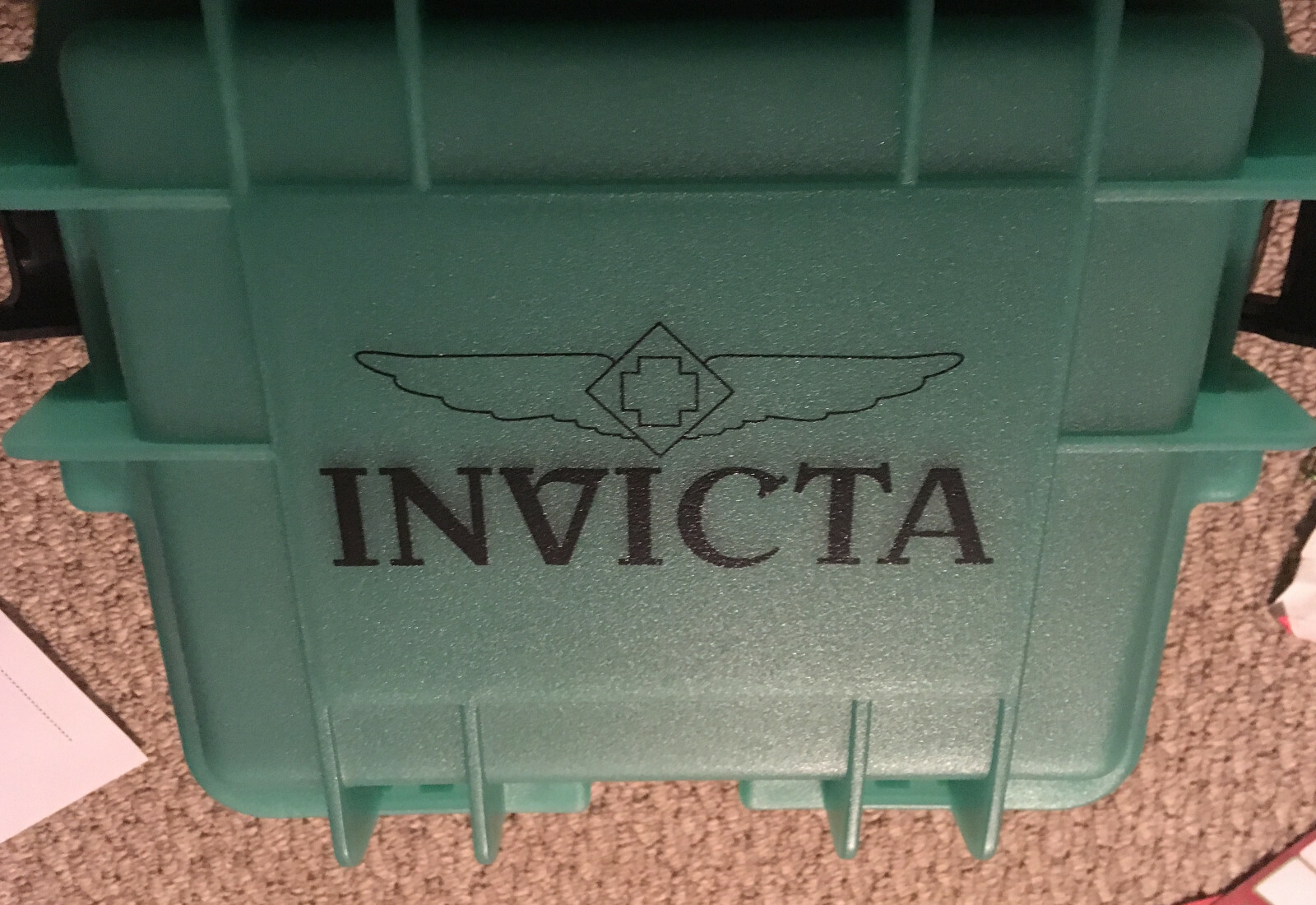 INVICTA THREE MENS WATCHES IN CASE RED 23481, WHITE  24083, YELLOW 24081