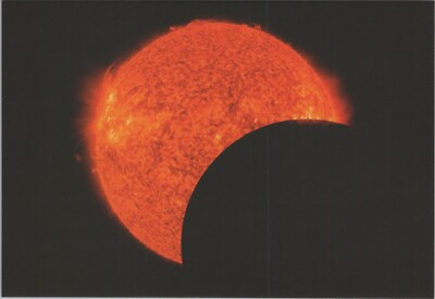 NEW NASA Cosmos Postcard Series~ Solar Eclipse SDO Moon Sun 6612c8 MR ALE