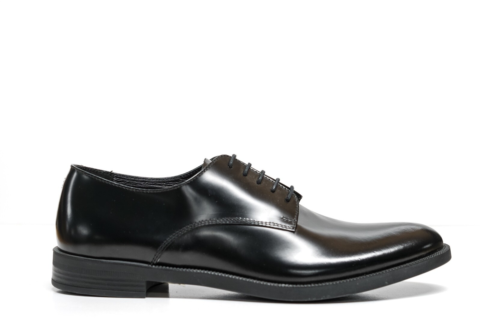New in Box Emporio Armani Men's Black Derby Lace Up Shoes