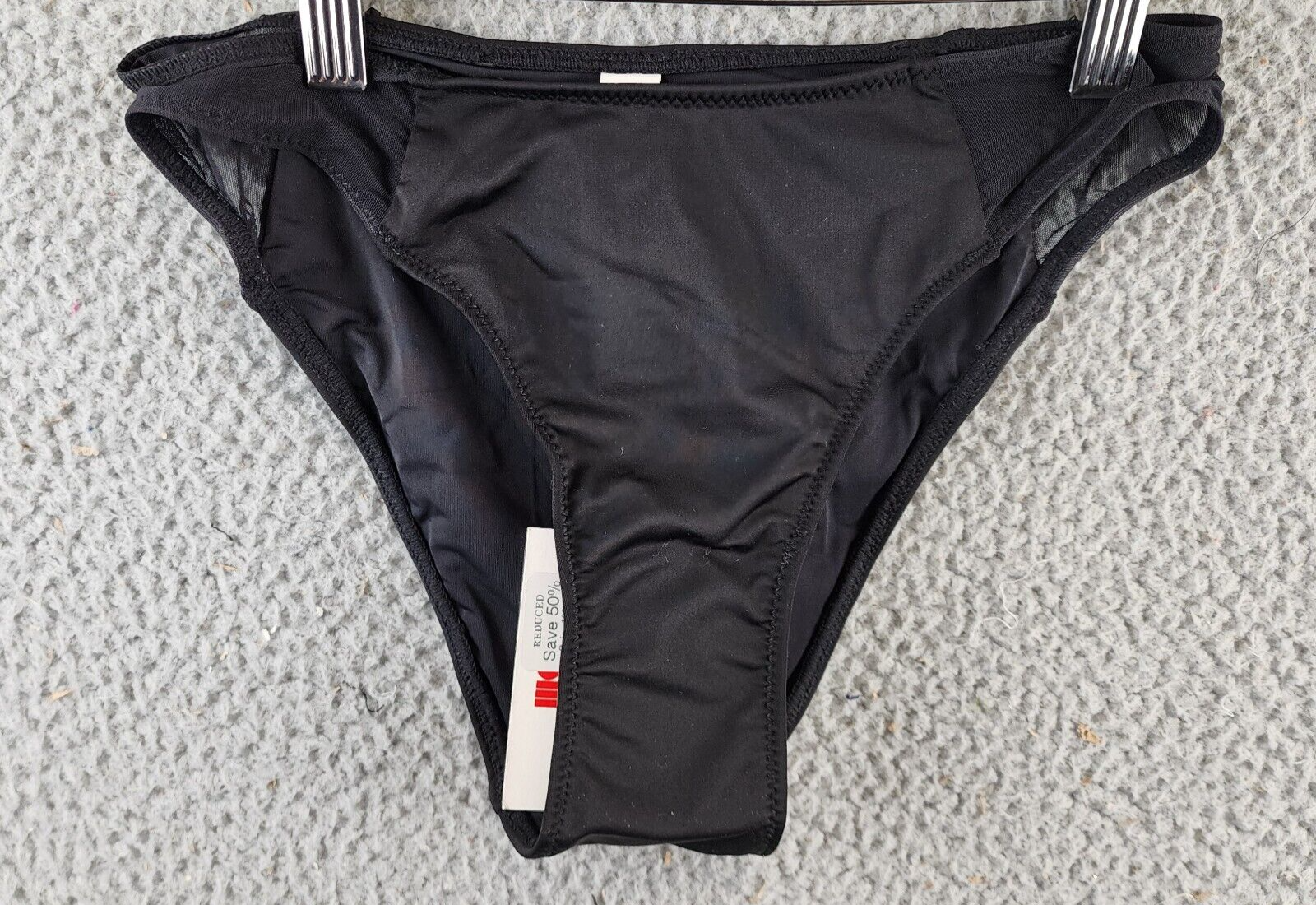 Solid & Striped The Emily Mesh Inset Bikini Bottoms Women's S Black Pull On - Picture 2 of 12