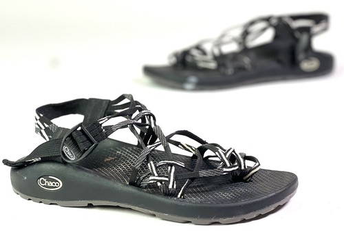 Womens Chaco Zx3 Classic Scatter Black/White Sport Sandals