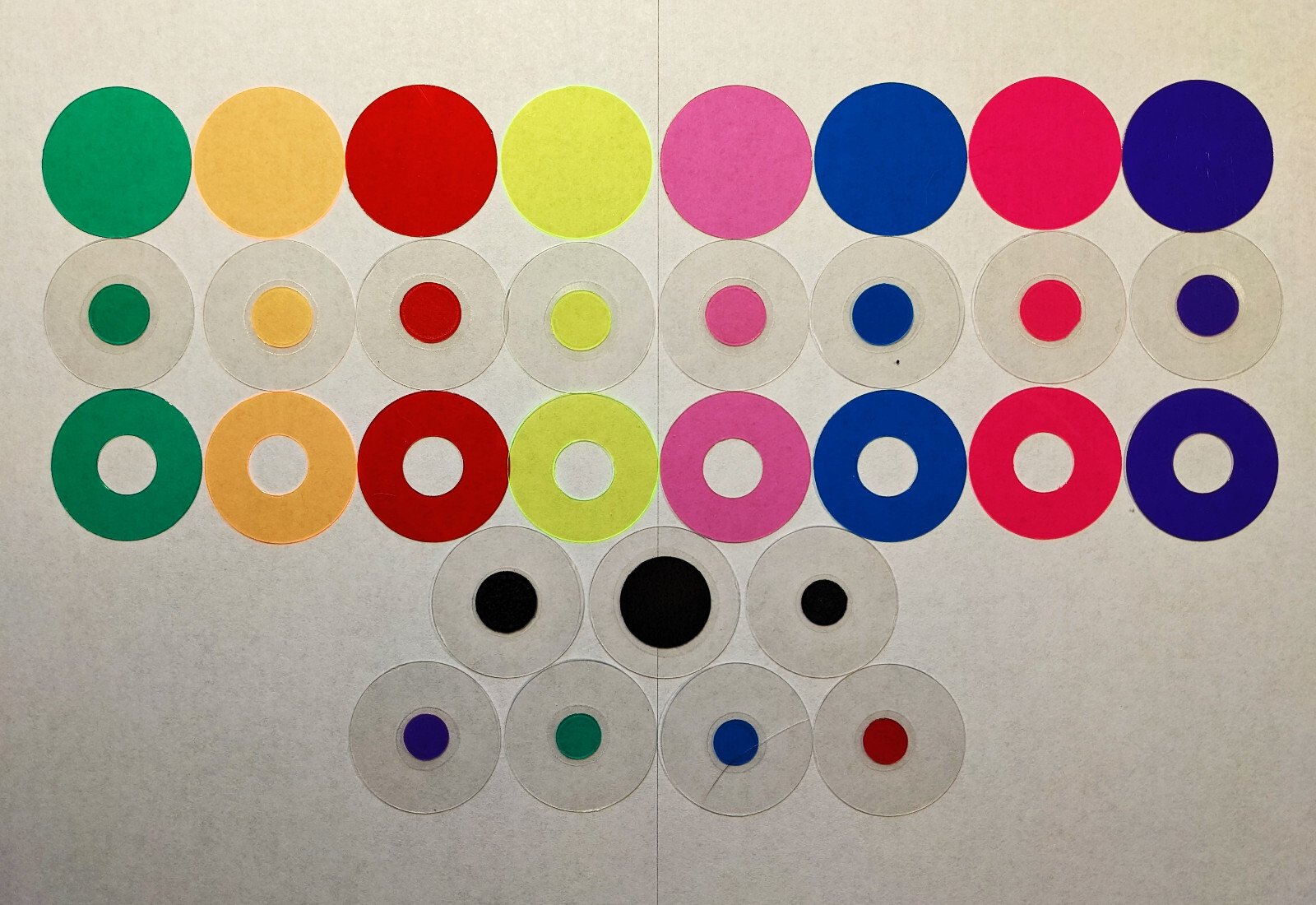 Microscope 32mm Rheinberg Filters Set With Darkfield Lighting - Marvelous Set!!!