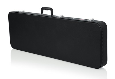 Cases Hard-Shell Wood Case for Standard Electric Guitars; Fits Fender Stratoc...