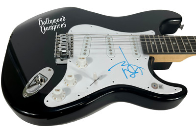 Johnny Depp Signed Autograph Electric Guitar HOLLYWOOD VAMPIRES Beckett COA