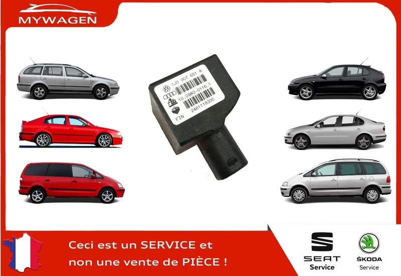 ♻️ RéParation Capteur Esp LatéRal D AccéLéRation Seat Skoda 1j0907651a G200 G251