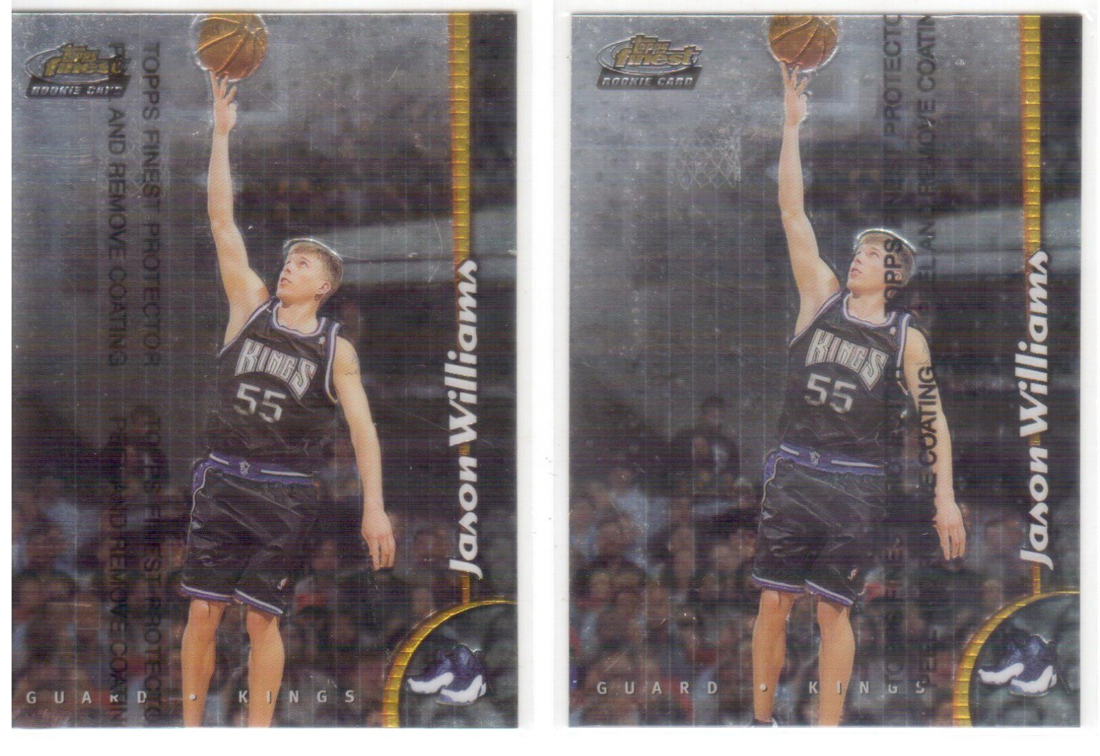 スポーツ選手 TOPPS FINEST PROTECTOR JASON WILLIAMS 1998-99 Topps Finest No-Protector Jason Williams #232 Rookie