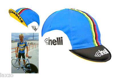 CINELLI CALEIDO spots cyclisme vélo cap-vintage-pignon fixe-made in italy