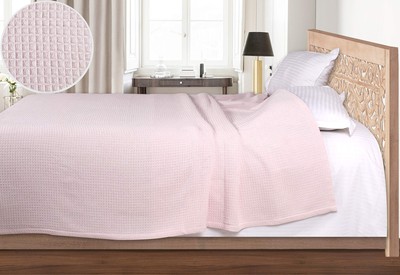 Twin Baby Pink 60"x90"  Throws Blanket Farmhouse Throw  Blan