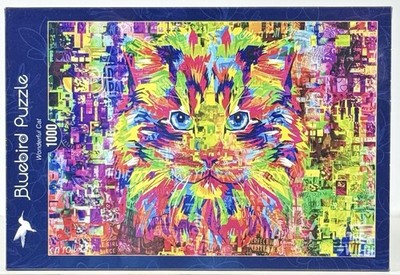 bluebird-wonderful-cat-pixabay-1000-piece-jigsaw-puzzle-nib-pop-art