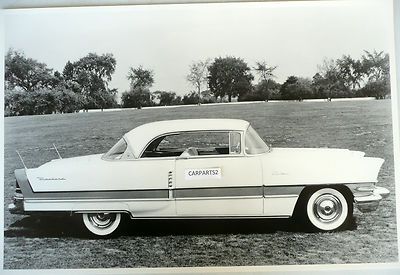  1956 Packard Caribbean 2 Door Hardtop 12 By 18'' Black & White Picture