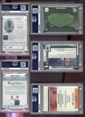 2006-07 Bowman Sterling Andre Iguodala Jersey AUTO Autograph PSA 10 Graded Card