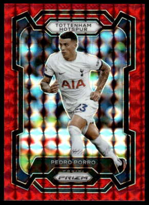 2023 Panini Prizm Premier League Red Mosaic #132 Pedro Porro 