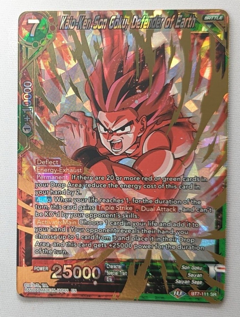 BT7-111 Kaio-Ken Son Goku, Defender of Earth Super Rare