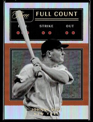 Johnny Mize 2022 Panini Three and Two Full Count Parallel /50 #FC-3 New York