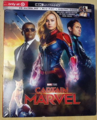 Captain Marvel 4k Ultra HD + Blu-ray + Digital TARGET EXCLUSIVE *BRAND NEW*