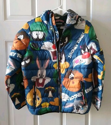 LOONEY TUNES X MEMBERS ONLY YOUTH'S PUFFER JACKET, SIZE 14/16