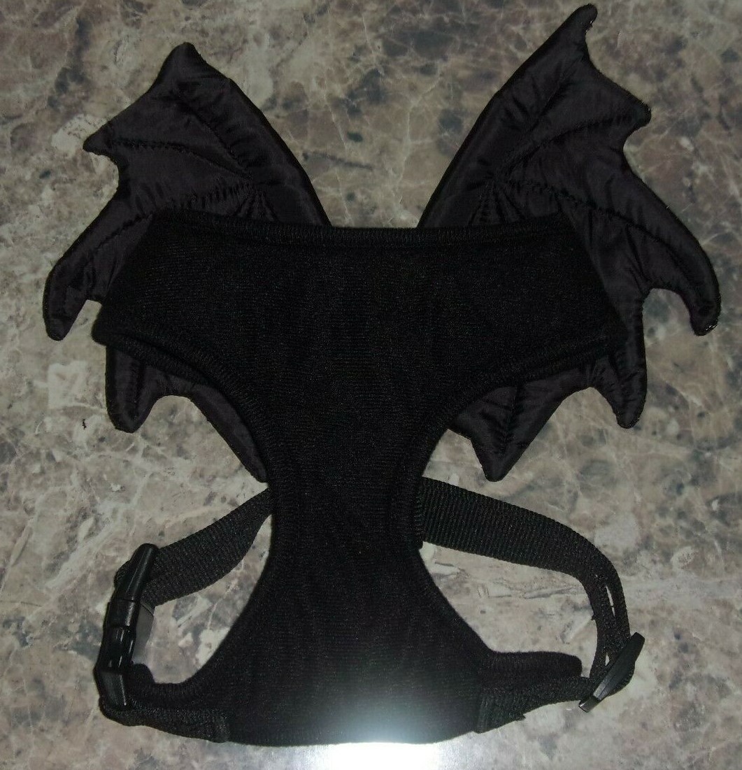 Pet Dog Puppy Black Bat Wings Cosplay Wings Costume Party For Halloween Medium