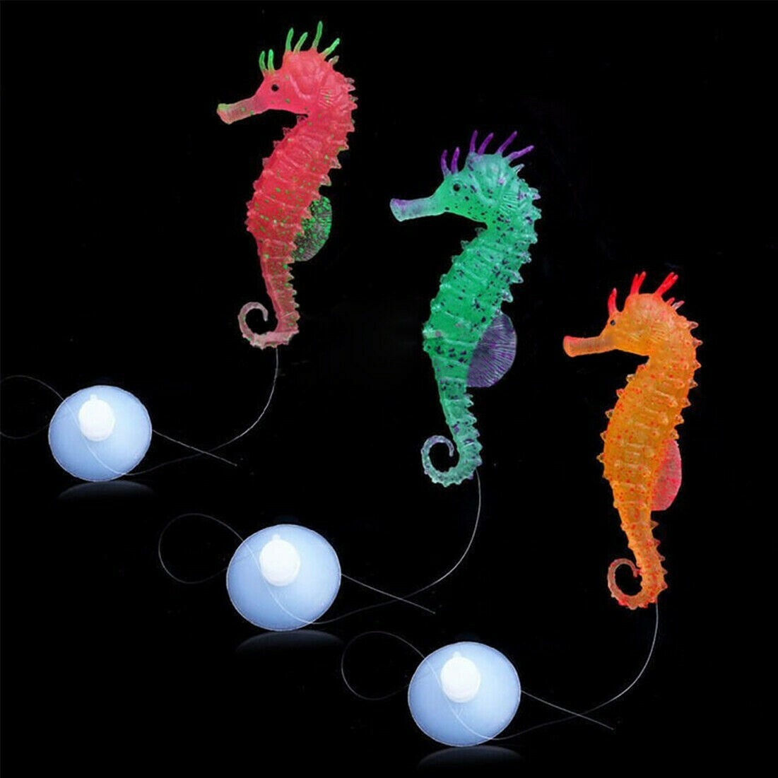 Simulation Leuchtend Hippocampus für Aquarium Dekorationen Aquarium Deko