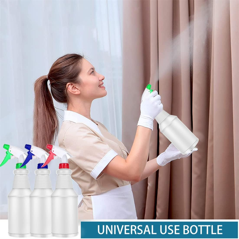 Spray Bottles Empty Spray Bottle for Cleaning 3 Pack Refillable Plastic Spray Bo