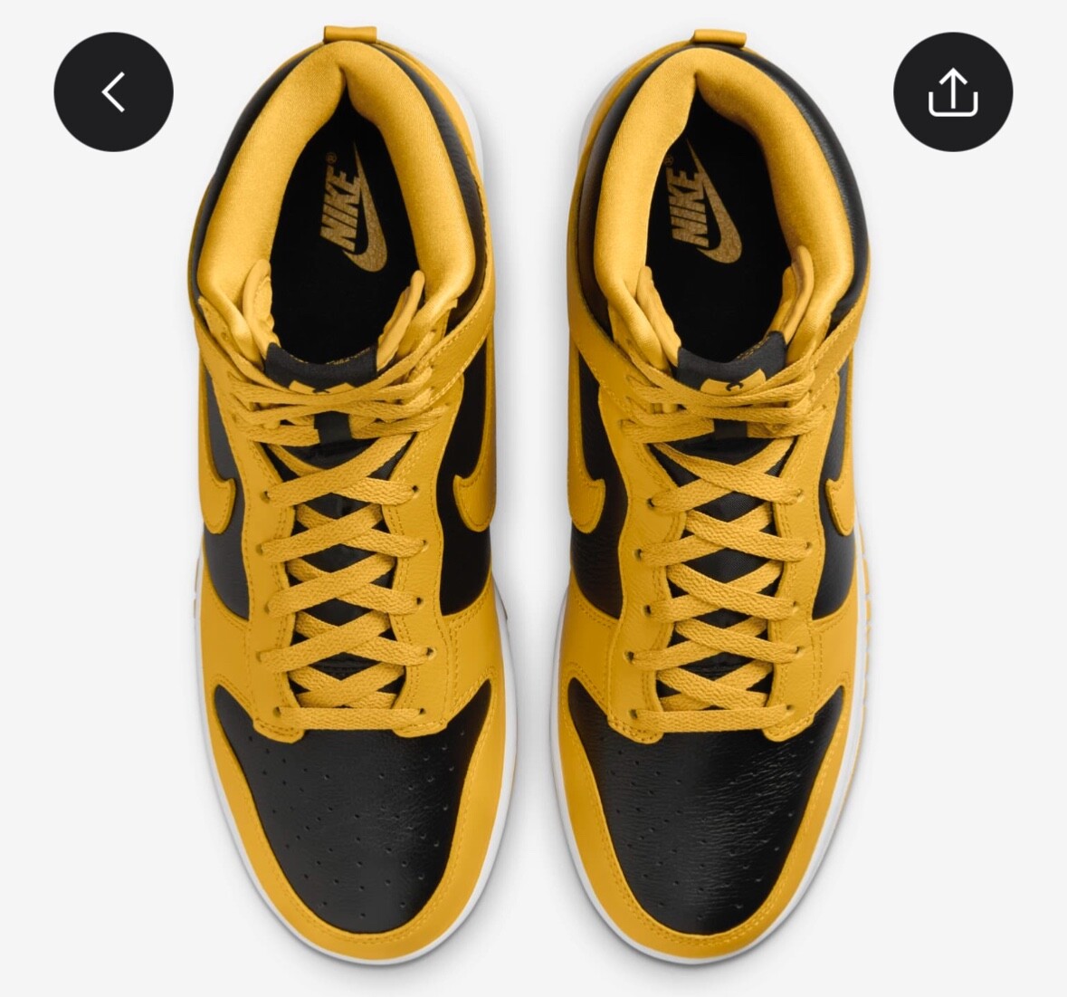 NIKE NIKE DUNK HIGH WU-TANG CLAN BLACK YELLOW 2024 MENS SIZE HJ4320-001