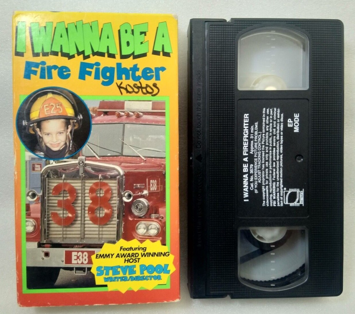 VHS I Wanna Be A Fire Fighter Steve Pool (VHS, 1995