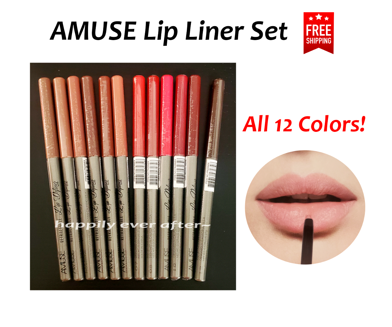 Lip Liners Pencil Set Lip Liner