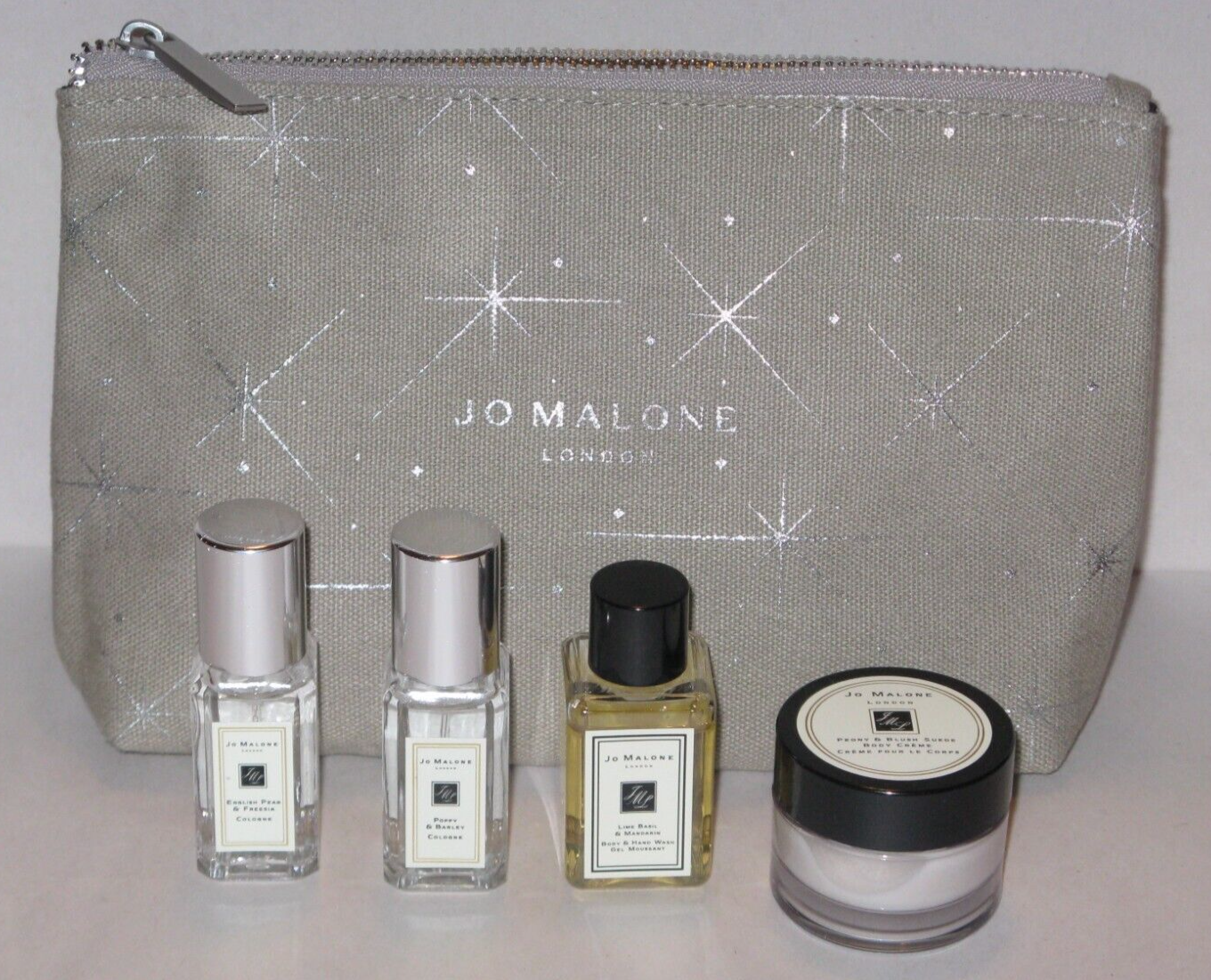 Jo Malone London Cosmetic Sampler Bag Mini Cologne Hand Wash